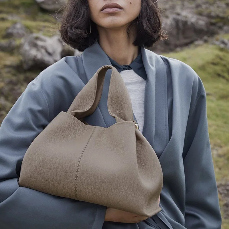 pol cloud bag niche design light luxury french leather handbag one shoulder crossbody fashion women