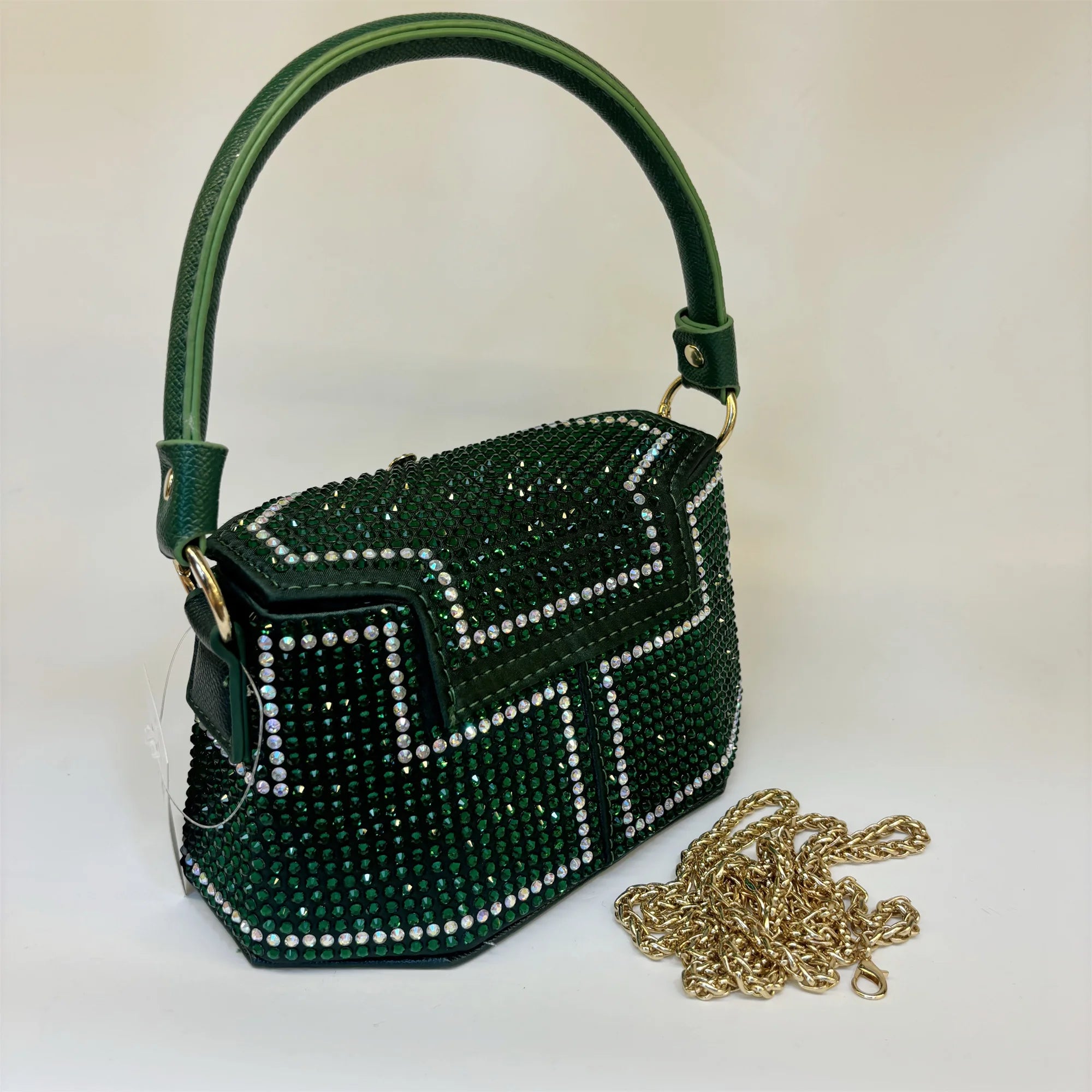 2025 Fashion Luxury Rhinestone Diamonds Shoulder Handbags For Women Thick Chain Crossbody Bag Ladies Handbag F5-823-5