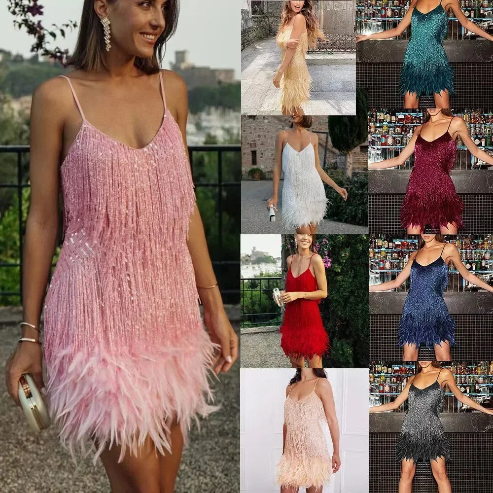 Luxury Tassel Fringed  Dress