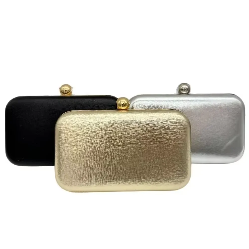 Evening Bags Vintage Metallic Box Bag Clutch Dinner Bag Crossbody Bag for Party Wedding Gathering
