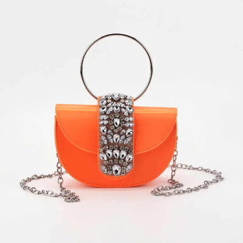 Women Luxury Evening Bags Shiny Rhinestone Clutch Money Purses Fashion Shoulder Bag Handbag Wedding Party Dinner Bag