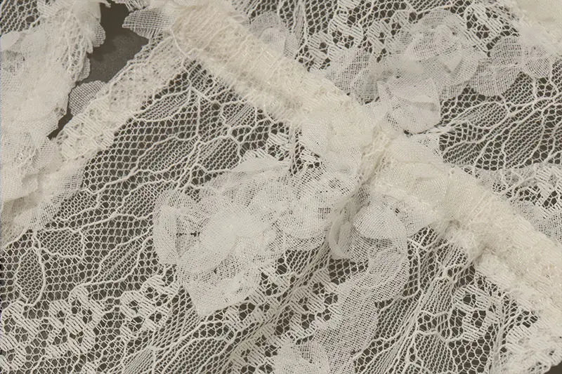 Women Lace Spaghetti Strap Deep V Neck Sexy Cami Top Backless Sheer Crop Tank Summer Chic Transparent Bralette Top 2025 New