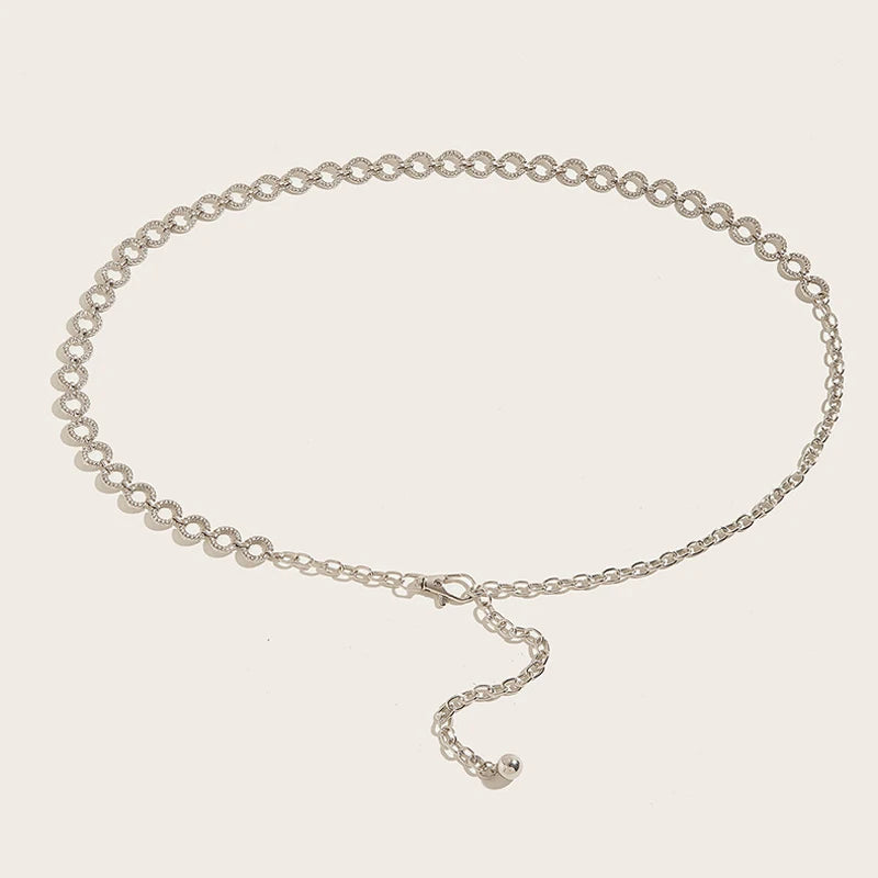 Fashion Luxury Women Waist Chain Belt Vintage Body Jewelry Dress Decorations Chains Waistband Chain Belt Fashion Belts