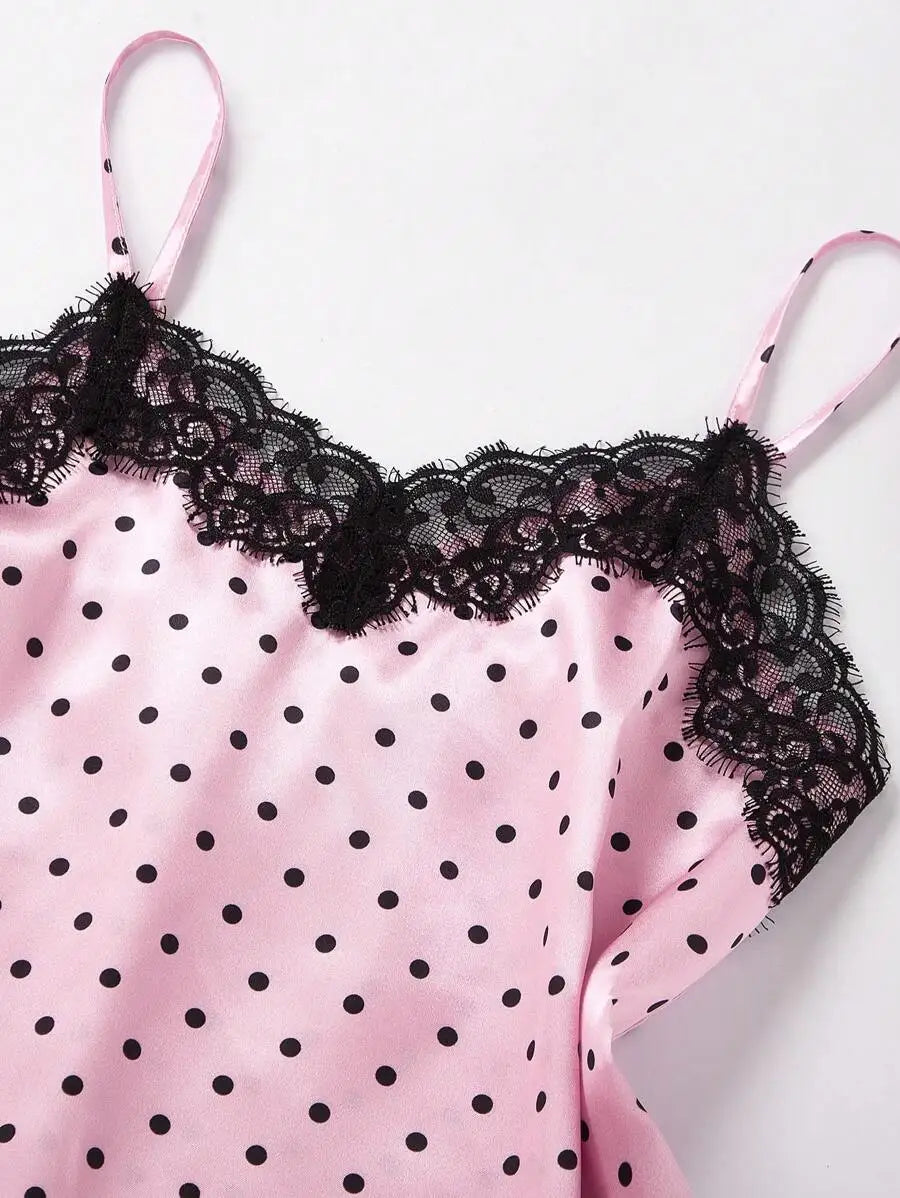 Bowknot Pyjamas Shorts Set