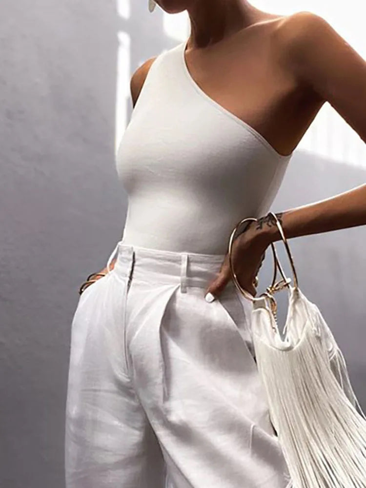 The One Shoulder Vest Tanktop