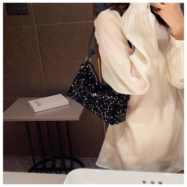 Hand Bag for Wedding Party Banquet Bag Clutch Bag Lady Sequin Luxury Party Evening Bag Fashion Wedding Bridal Dress Underarm Bag