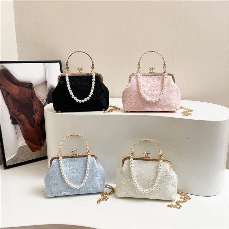 Vintage Pearl Evening Bag