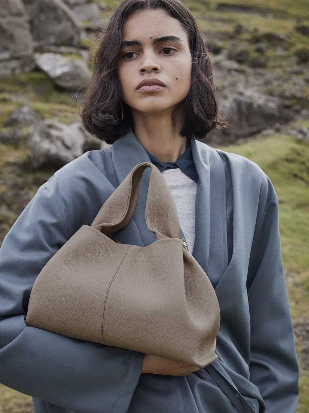 pol cloud bag niche design light luxury french leather handbag one shoulder crossbody fashion women