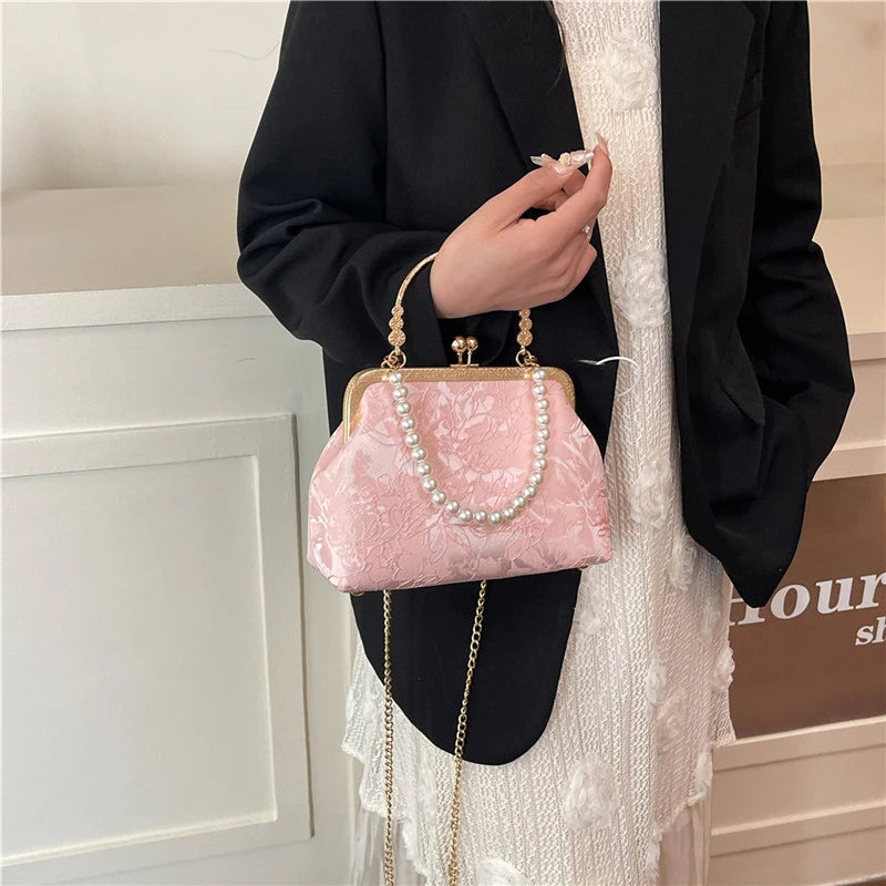 Vintage Pearl Evening Bag