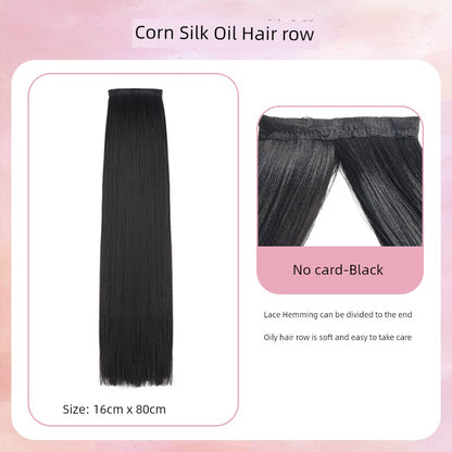 Han Dynasty Micro Oil Hair Pack Wig Set Additional Hair Volume Ancient Costume Style Winding Ring Vertical Ring Modeling Makeup Artist Special Straight Hair Piece