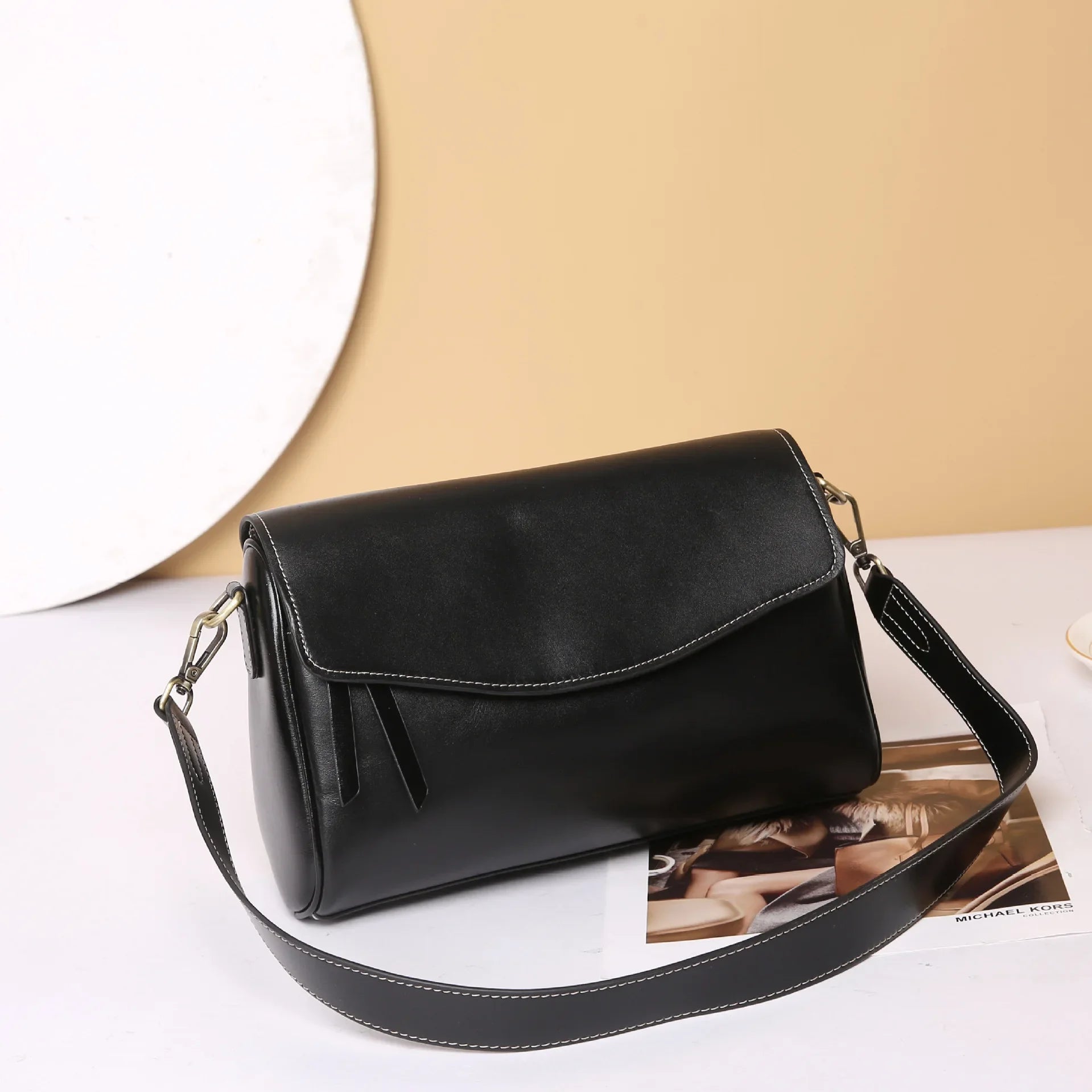 Women's Genuine Leather Shoulder & Crossbody Bag Minimalist Design for Office, Dinner & Weekend Outings Durable Everyday Handbag