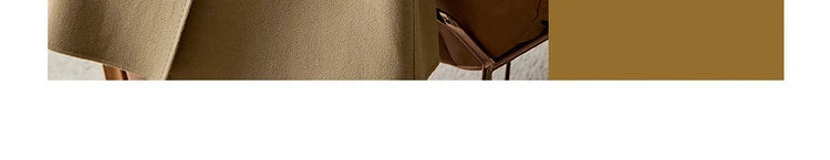 SENTUBILA Women's Long Woolen Overcoats 2025 Winter Outerwear Elegant Turtleneck Warm Double Breasted Belt Wrap Coat W24O42064