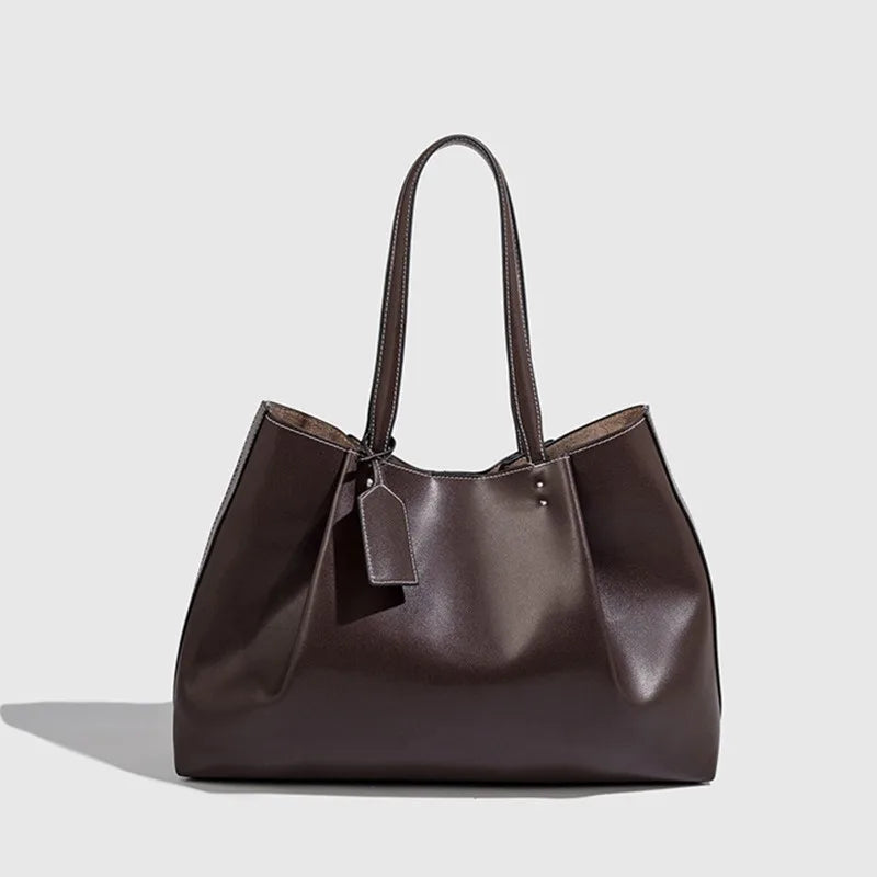 Tote Meal Bag PU Leather Large Capacity Designer Shoulder Bag 2026 New High Quality Crossbody Bags Versatile Practical