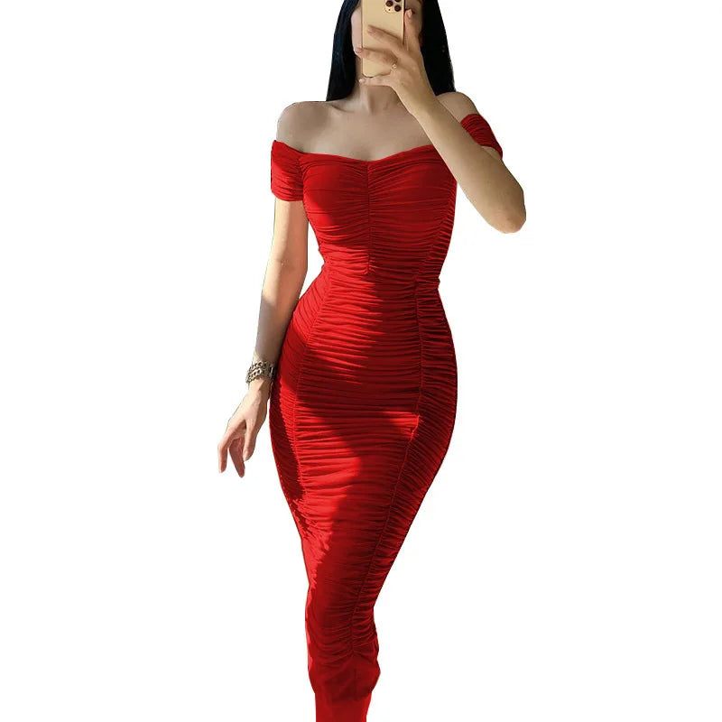 Women Summer Prom Dresses Evening Midi Bodycon Dress Elegant Club Sexy Outfits for Wedding Birthday Party