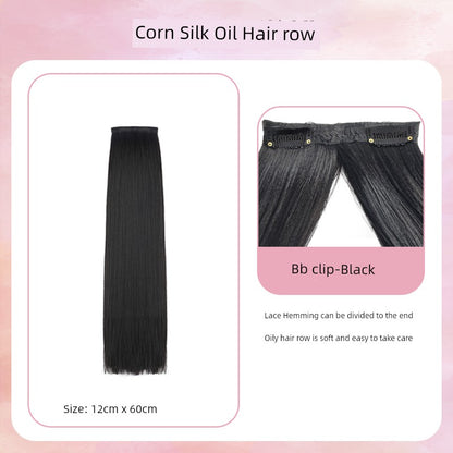 Han Dynasty Micro Oil Hair Pack Wig Set Additional Hair Volume Ancient Costume Style Winding Ring Vertical Ring Modeling Makeup Artist Special Straight Hair Piece