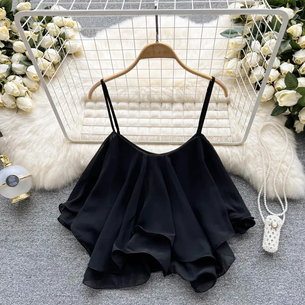 Ruffled Crop Cami