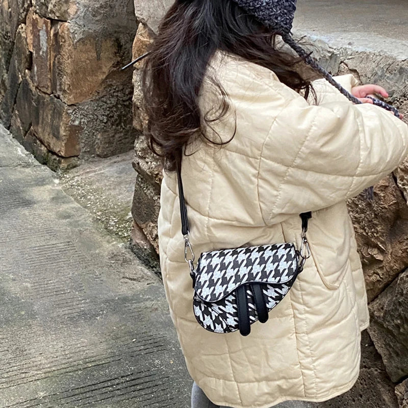 New Children's Mini Crossbody Bag Fashion Classic Saddle Bag Versatile Casual Girl's Shoulder Bag