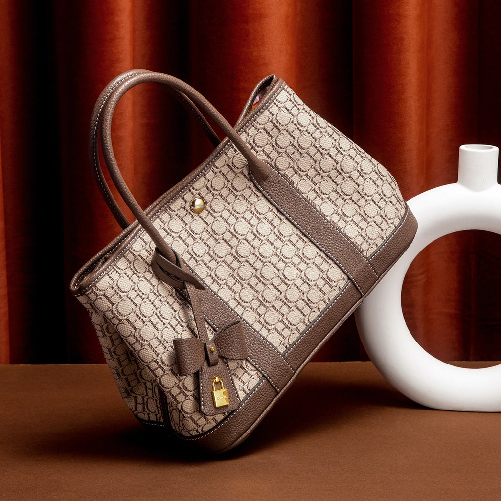 Fashion Classic Retro Women's Handbag Business Office Bow Accessory Design Women's New 2025 Shoulder Bag