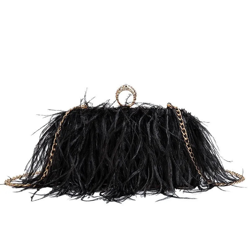 The Feather Clutch Bag