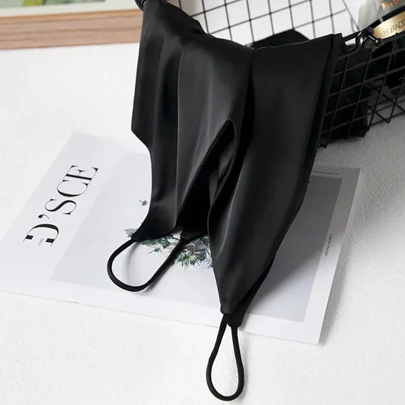 Spaghetti Strap Top Women Halter V Neck Basic White Cami Sleeveless Satin Silk Tank Tops Women Summer 2025 Camisole