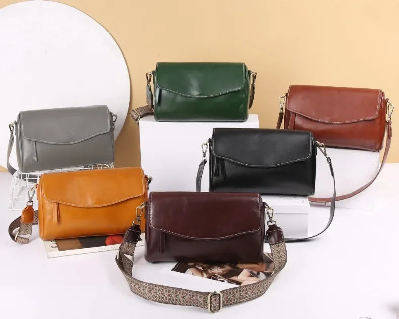 Women's Genuine Leather Shoulder & Crossbody Bag Minimalist Design for Office, Dinner & Weekend Outings Durable Everyday Handbag