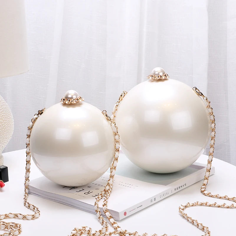 Round Pearl Crossbody