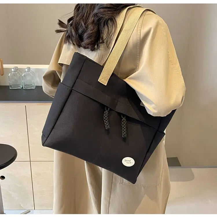 Tote Bags Japanese City Tote Bag Large Fashion College Female Shoulder University Designer Oxford Women Shopping Korean Popular