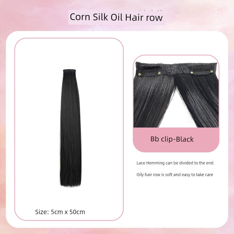 Han Dynasty Micro Oil Hair Pack Wig Set Additional Hair Volume Ancient Costume Style Winding Ring Vertical Ring Modeling Makeup Artist Special Straight Hair Piece
