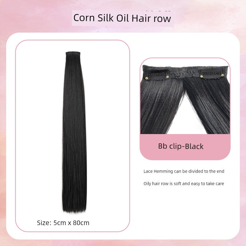 Han Dynasty Micro Oil Hair Pack Wig Set Additional Hair Volume Ancient Costume Style Winding Ring Vertical Ring Modeling Makeup Artist Special Straight Hair Piece