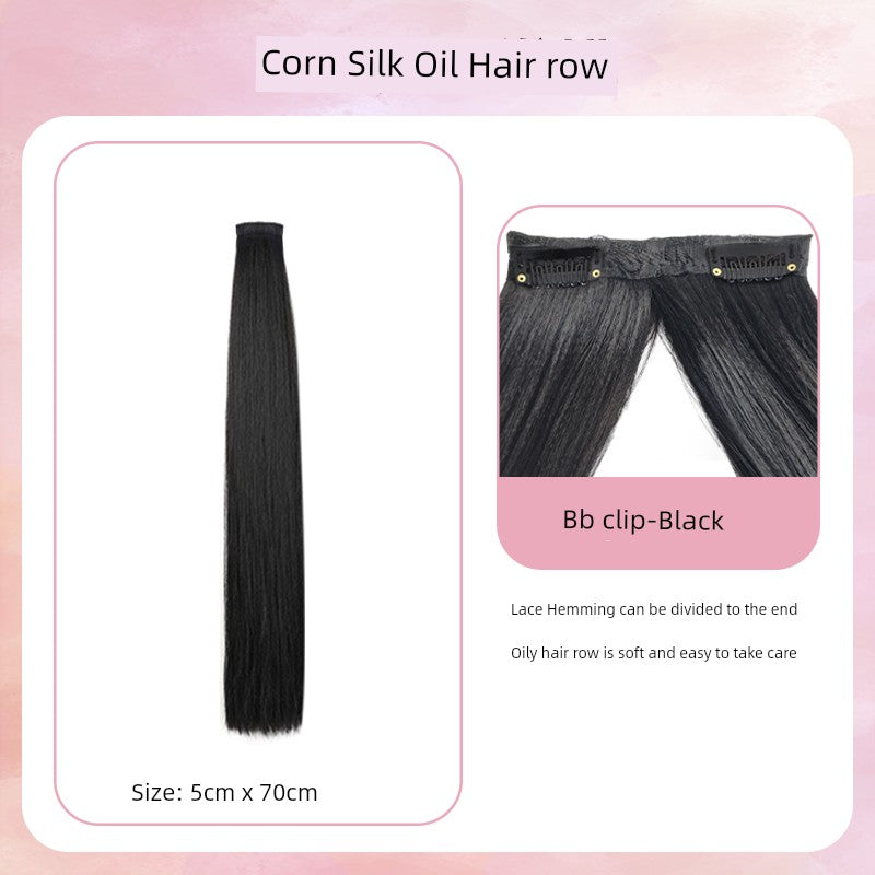 Han Dynasty Micro Oil Hair Pack Wig Set Additional Hair Volume Ancient Costume Style Winding Ring Vertical Ring Modeling Makeup Artist Special Straight Hair Piece