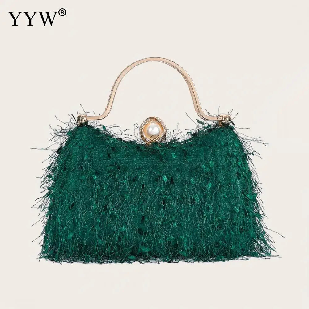 Nylon Tassel Handbag