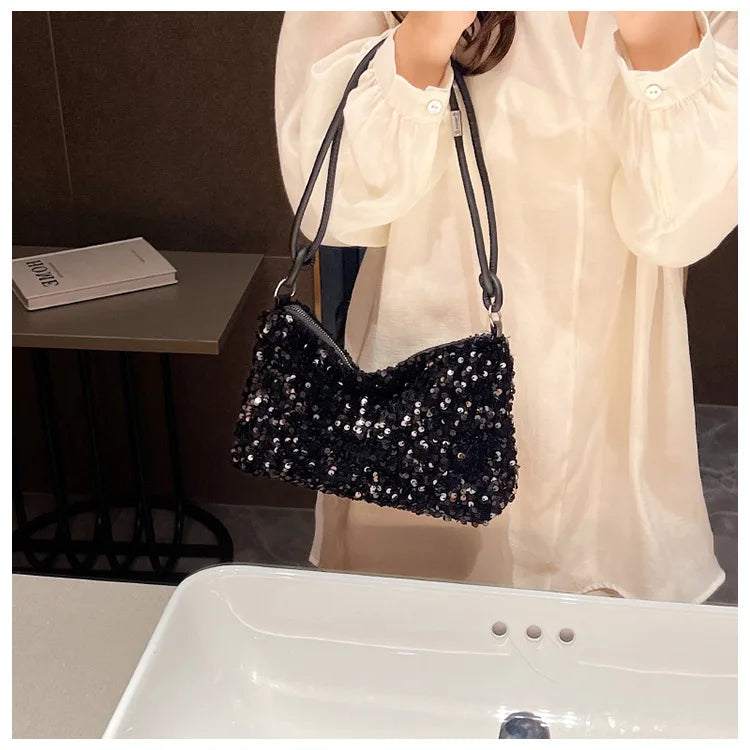 Hand Bag for Wedding Party Banquet Bag Clutch Bag Lady Sequin Luxury Party Evening Bag Fashion Wedding Bridal Dress Underarm Bag
