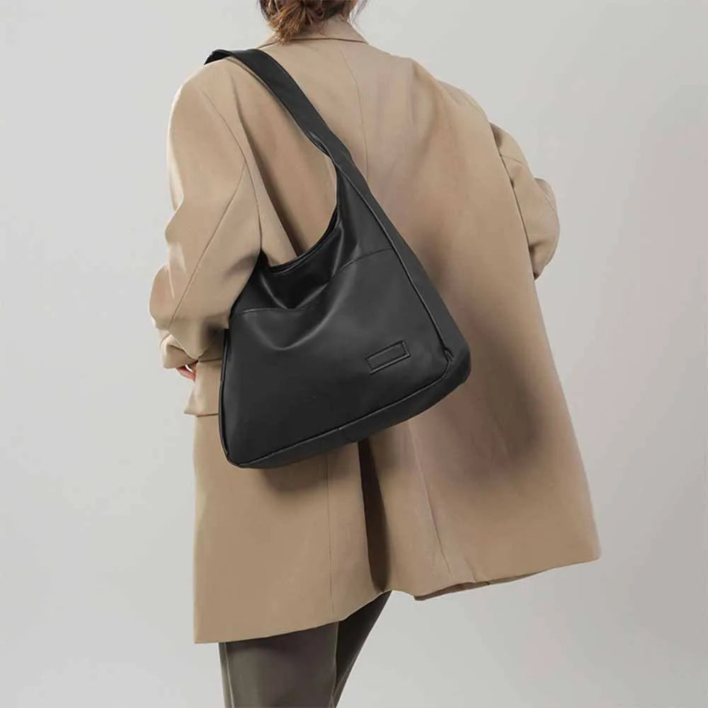 Fashionable and Minimalist Retro Shoulder Bag, Handbag, Casual Commuting Trend, Large Capacity Tote Bag-zmt