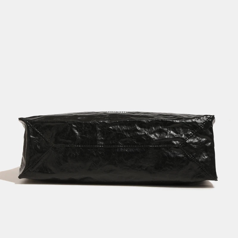 England Style Tote Bags For Women Luxury Designer Handbags Purses 2024 New In PU Oil Wax Skin Wrinkles Letter Underarm Shoulder