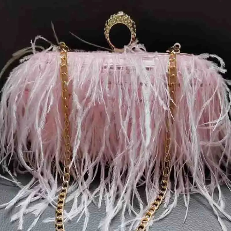 The Feather Clutch Bag