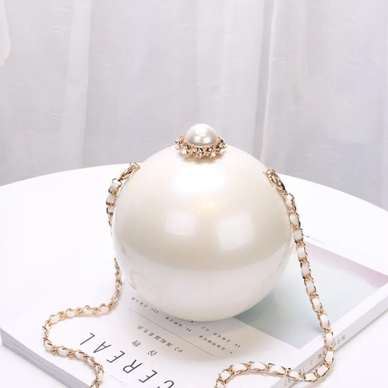 Round Pearl Crossbody