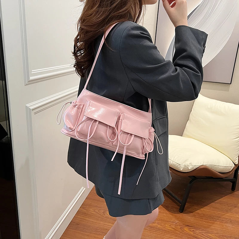 L PU Leather Shoulder Bag