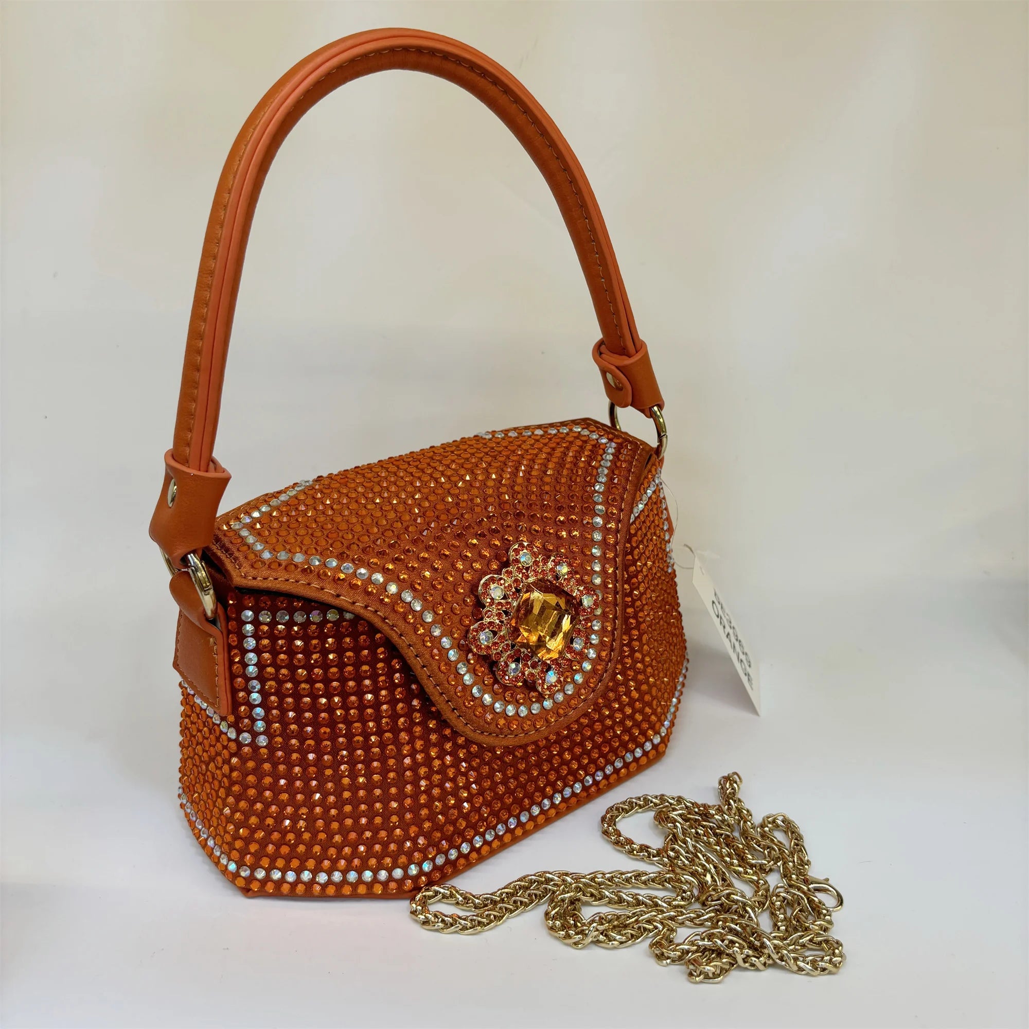 2025 Fashion Luxury Rhinestone Diamonds Shoulder Handbags For Women Thick Chain Crossbody Bag Ladies Handbag F5-823-5