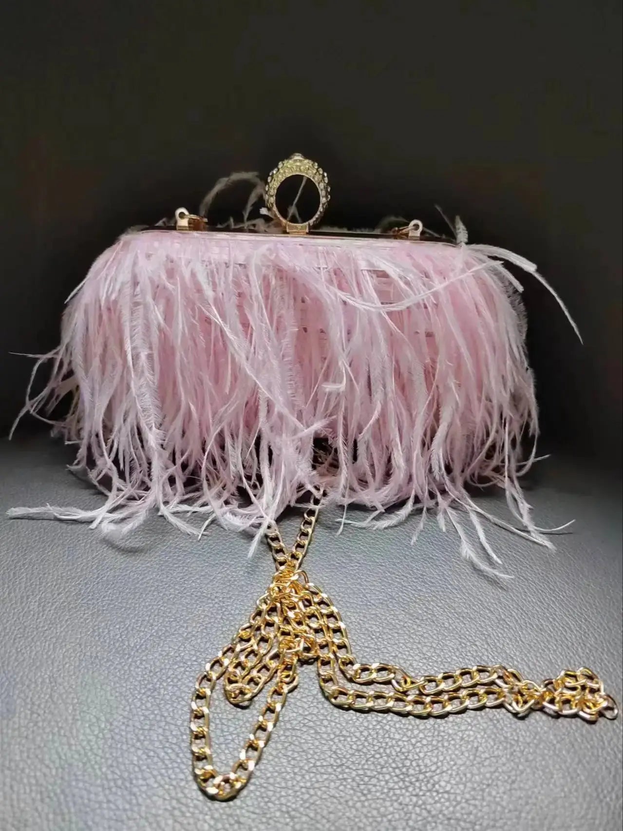 The Feather Clutch Bag
