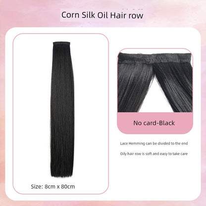 Han Dynasty Micro Oil Hair Pack Wig Set Additional Hair Volume Ancient Costume Style Winding Ring Vertical Ring Modeling Makeup Artist Special Straight Hair Piece