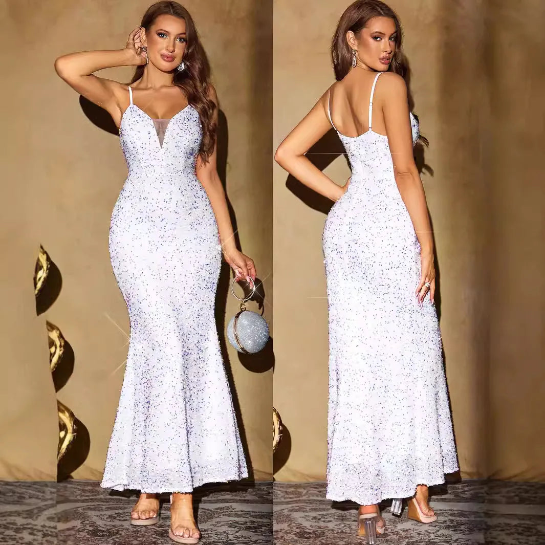 White Dream Sequin Dress