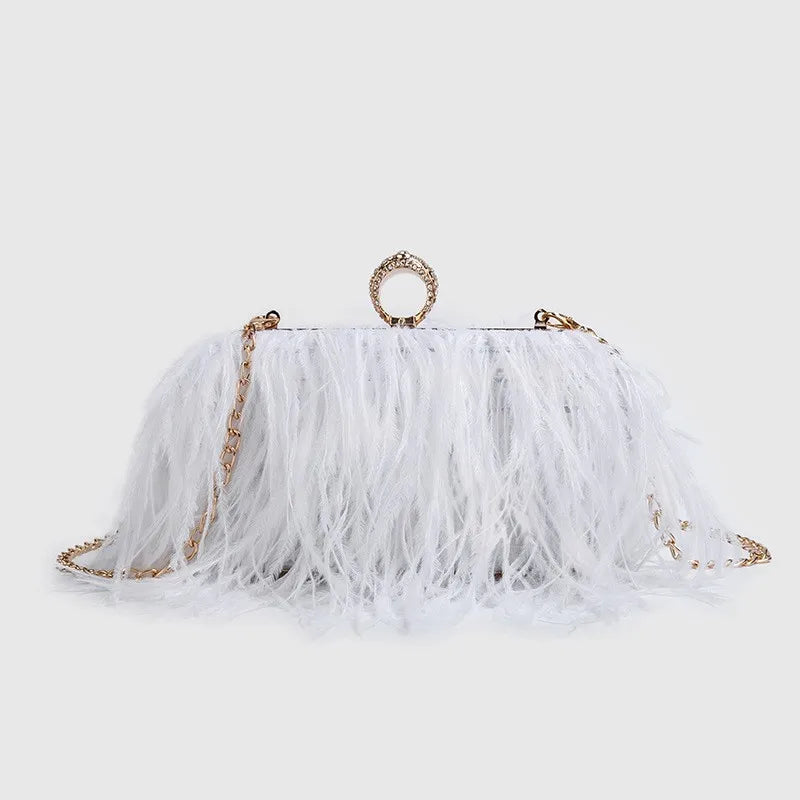 The Feather Clutch Bag