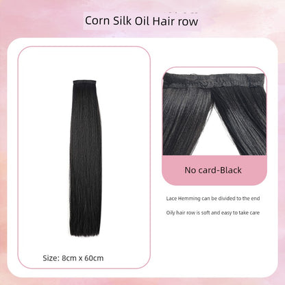 Han Dynasty Micro Oil Hair Pack Wig Set Additional Hair Volume Ancient Costume Style Winding Ring Vertical Ring Modeling Makeup Artist Special Straight Hair Piece