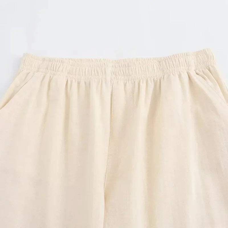 HXAO Woman Pants Set Two Pieces Tied Kimono Long Tops Pajama Baggy Pants Suits Summer Long Sleeve Women's Top And Bottom Set