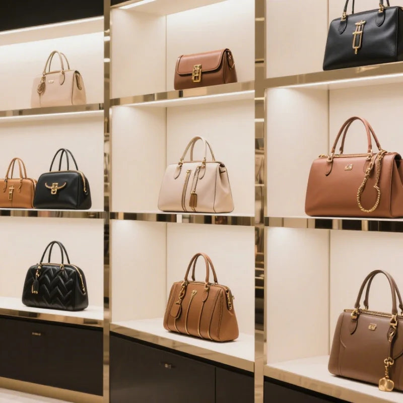 Women's Fashionable Tote Bag Made Of Fine Leather Featuring Magnetic Closure And Spacious Interior For Office Work Days