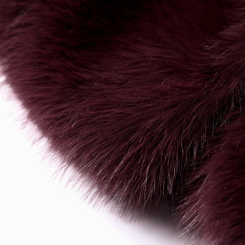 Street Faux Fur Women Coat Urban Full Sleeve Lapel Panelled Pocket Female Outwear 2025 Autumn Winter Elegant Lady Outwear