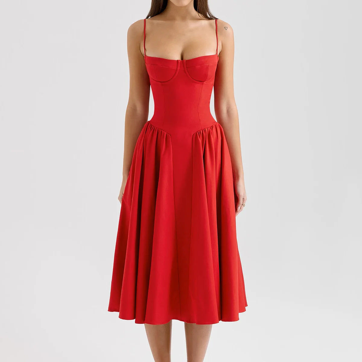 Fit and Flare Midi Dress