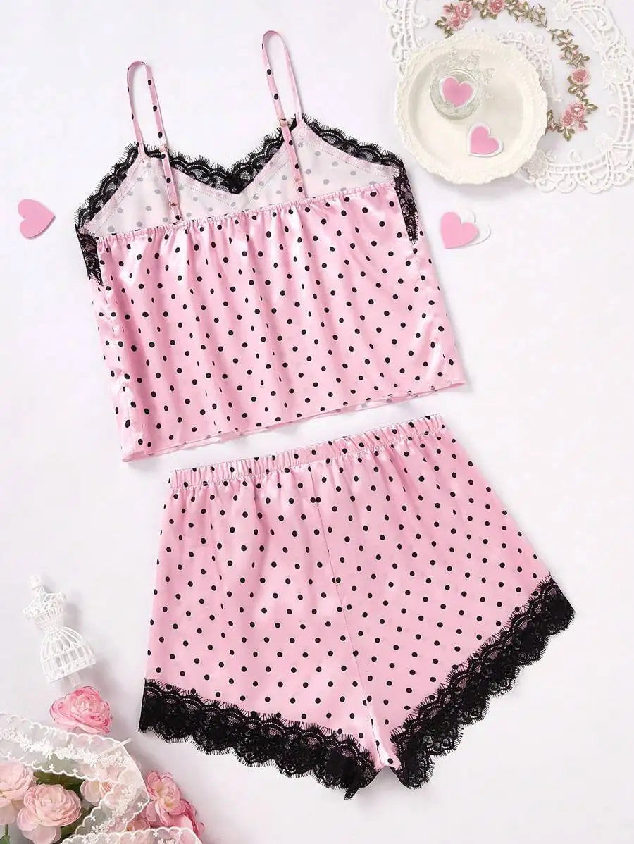 Bowknot Pyjamas Shorts Set