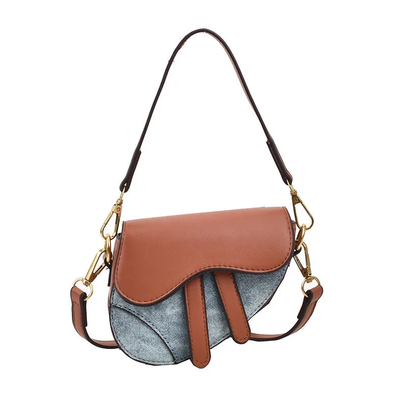 New Children's Mini Crossbody Bag Fashion Classic Saddle Bag Versatile Casual Girl's Shoulder Bag