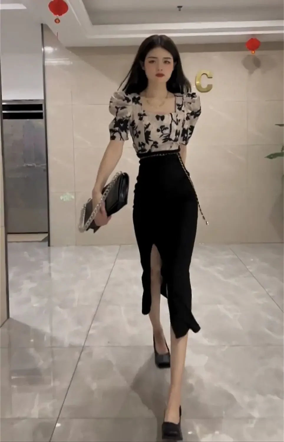 Skirt Suits Women's Two Piece Set Short Sleeve Long Maxi Sexy Female Outfits Slit Party Jacket Vacation 2025 Top and Bottom Full